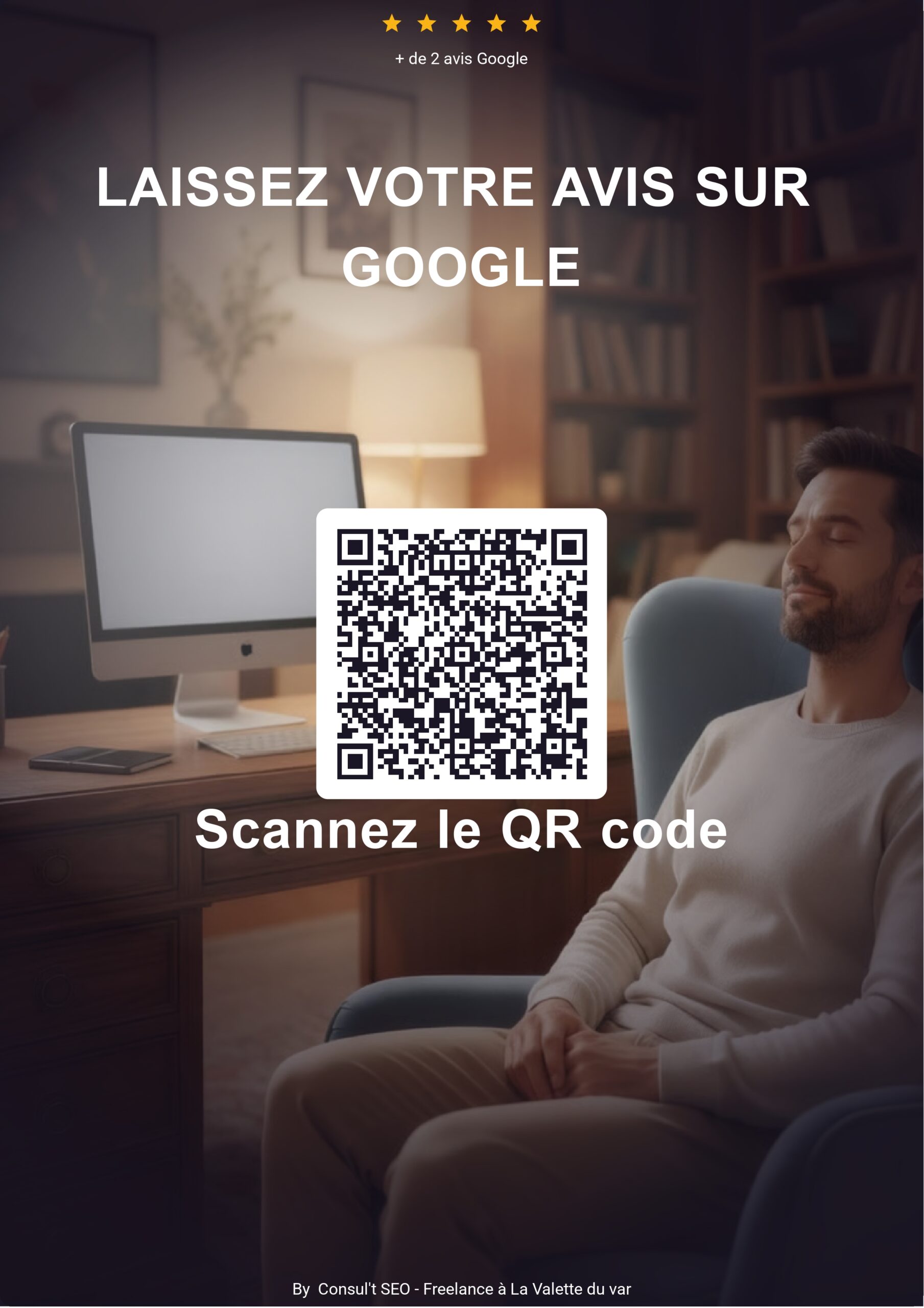 QR code d'avis de Rémy Ganne — Hypnotiseur à Orléans : Spécialiste Hypnose Deuil, Burn-out
